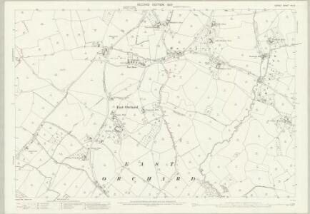 Dorset VIII.9 (includes: Compton Abbas; East Orchard; Fontmell Magna; Margaret Marsh; West Orchard) - 25 Inch Map