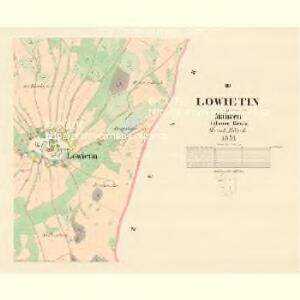 Lowietin - m1632-1-003 - Kaiserpflichtexemplar der Landkarten des stabilen Katasters