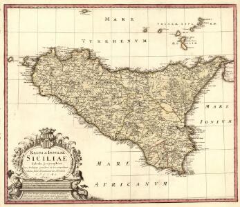 Regni & Insvlae Siciliae Tabula geographica ex Archetypo gradiori in hoc compendium redacta