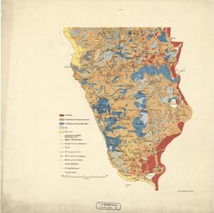 Geologiske kart 43b: Kart over Jæderen med Angivelse av Høideforholdene og Jordbundens Art