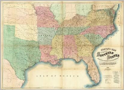 Lloyd's Map Of The Southern States.