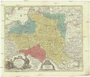 Mappa geographica Regnum Poloniae ex novissimis observationibus repraesentans Regnum Poloniae et Magnum ducatum Lithuniae