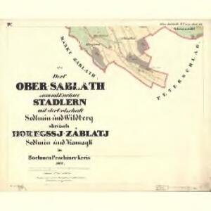 Sablath Ober - c2177-1-004 - Kaiserpflichtexemplar der Landkarten des stabilen Katasters