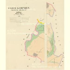 Unter Kamenzen (Kamence Dolegssj) - c1308-1-001 - Kaiserpflichtexemplar der Landkarten des stabilen Katasters
