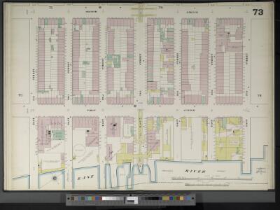 Manhattan, V. 4, Double Page Plate No. 73  [Map bounded by 2nd Ave., E. 37th St., East River, E. 31st St.]