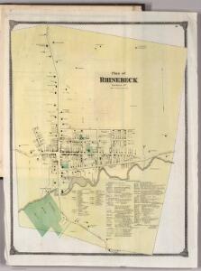 Plan of Rhinebeck, New York.