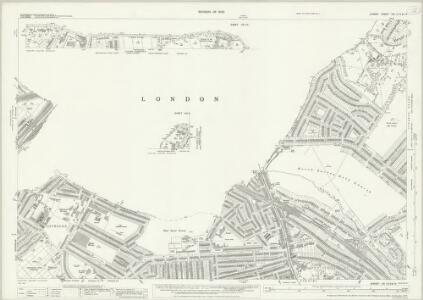 Surrey VIII.13 & 9 & 10 (includes: Camberwell; Croydon St John The Baptist; Lambeth St Mary; Mitcham; Wandsworth Borough) - 25 Inch Map