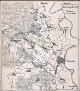 Plan der Schlacht bei Torgau, den 3ten November 1760