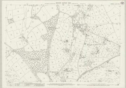 Cornwall XXIX.2 (includes: Stoke Climsland) - 25 Inch Map