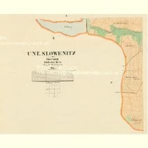 Unt. Slowenitz - c1389-1-005 - Kaiserpflichtexemplar der Landkarten des stabilen Katasters