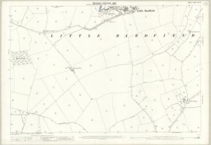 Essex (1st Ed/Rev 1862-96) XV.10 (includes: Great Bardfield; Little Bardfield; Thaxted) - 25 Inch Map