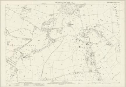 Worcestershire XXII.16 (includes: Dodderhill; Hanbury) - 25 Inch Map