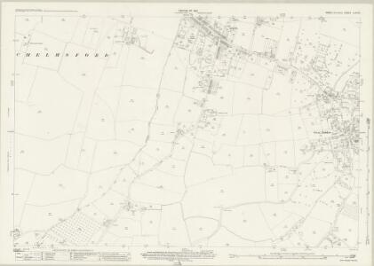 Essex (New Series 1913-) n LXIII.3 (includes: Chelmsford; Great Baddow) - 25 Inch Map
