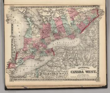 Schonberg's Map of Canada West.