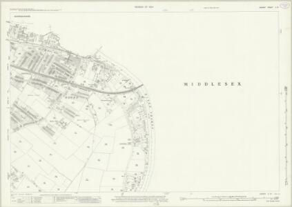 Surrey V.10 (includes: Egham; Staines; Wyrardisbury) - 25 Inch Map