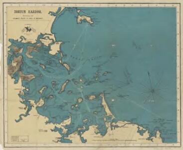 Boston Harbor : showing the steamboat routes to places of amusement