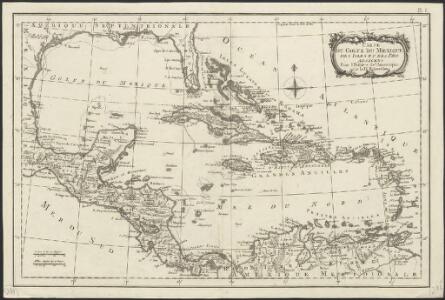 Carte du Golfe du Méxique, des isles et des pays adjacens