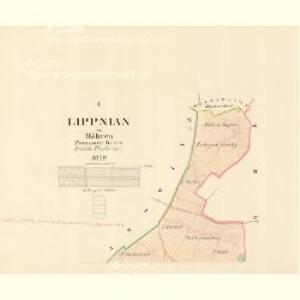 Lippnian - m1570-1-001 - Kaiserpflichtexemplar der Landkarten des stabilen Katasters