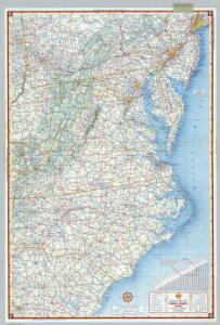 Shell Sectional Map No. 3 - Middle Atlantic States.