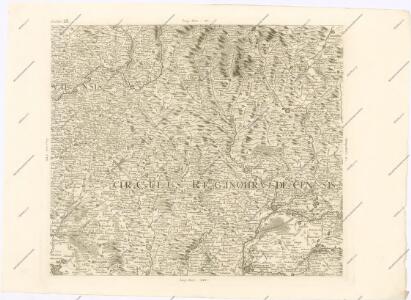 Mappa geographica regni Bohemiae in duodecim circuloc divisae ... Sectio. IX.