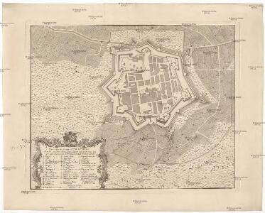 Plan von der Stadt Mirandola A°. 1735. von den Spaniolen belagert und nach einer langen und vigouresen Defension endlich erobert worde[n]