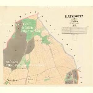 Batzowitz - c0054-1-002 - Kaiserpflichtexemplar der Landkarten des stabilen Katasters