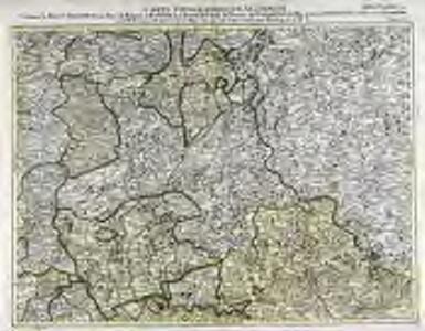 Carte topographique d'Allemagne contenant le Haut Palatinat, une partie du royaume de Boheme, de la Basse Baviere