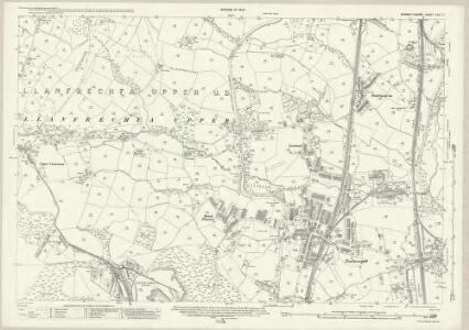 Monmouthshire XXIII.11 (includes: Llanfihangel Llantarnam; Llanfrechfa Lower; Llanfrechfa Upper; Pant Teg) - 25 Inch Map