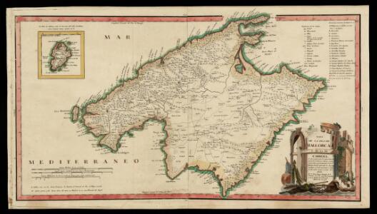 Mapa de la Isla de Mallorca y de la de Cabrera / ... por D. Tomas López. Madrid, 1773