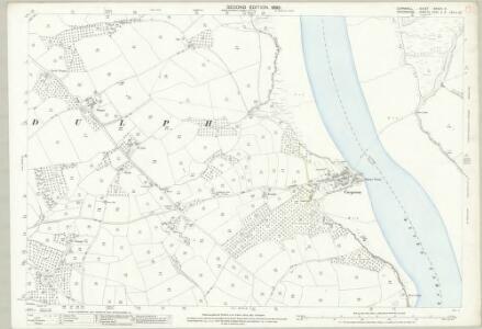 Cornwall XXXVIII.9 (includes: Bere Ferrers; Botus Fleming; Landulph) - 25 Inch Map