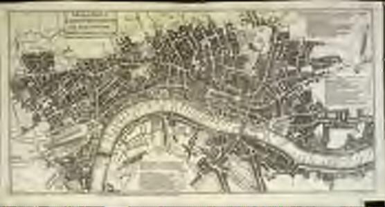 A pocket map of London, Westminster and Southwark