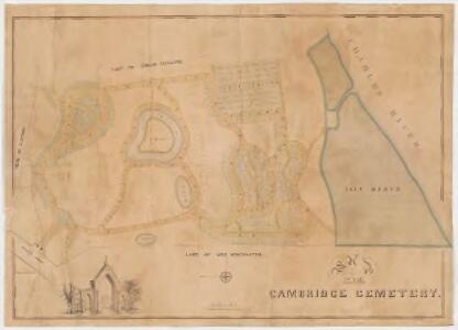 Map of the Cambridge cemetery