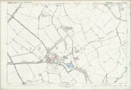 Oxfordshire XIV.9 (includes: Adlestrop; Chastleton; Cornwell; Kingham; Salford) - 25 Inch Map