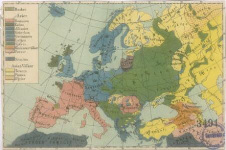 Sprachenkarte von Evropa