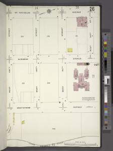 Manhattan, V. 12, Plate No. 26 [Map bounded by St. Nicholas Ave., W. 191st St., Amsterdam Ave., W. 188th St.]