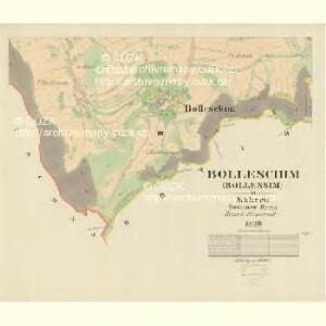 Bolleschim (Bollessim) - m0158-1-003 - Kaiserpflichtexemplar der Landkarten des stabilen Katasters