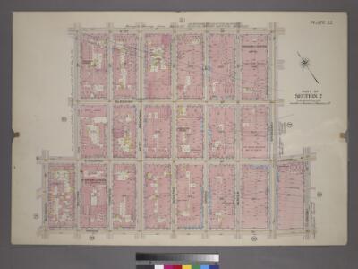 Plate 22, Part of Section 2: [Bounded by W. 3rd Street, Broadway, E. Houston Street, Prince Street, Macdougal Street, W. Houston Street and Sullivan Street.]