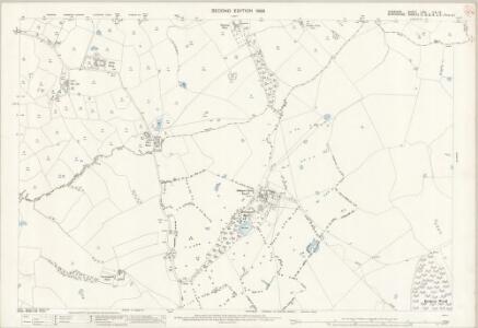Cheshire LXVI.11 & LXVI.12 (includes: Buerton; Mucklestone; Norton in Hales; Woore) - 25 Inch Map