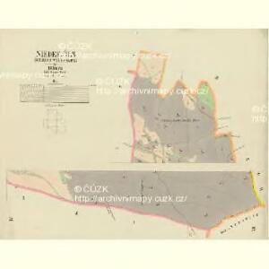 Nieder-Öls (Dolegnj Wolessnice) - c1354-1-001 - Kaiserpflichtexemplar der Landkarten des stabilen Katasters