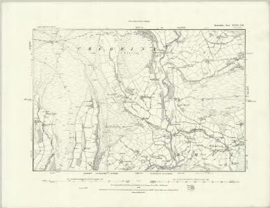 Radnorshire XXXII.SE - OS Six-Inch Map