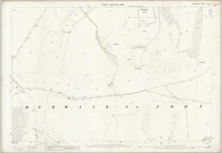 Wiltshire LXXIV.3 (includes: Berwick St John; Tollard Royal) - 25 Inch Map