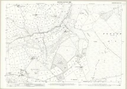 Derbyshire XVI.3 (includes: Abney and Abney Grange; Eyam Woodlands; Eyam; Foolow) - 25 Inch Map