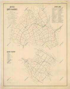 Mapa revíru Pustá Kamenice a okrsků Františky a Lubná