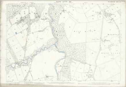 Northumberland (Old Series) CI.12 (includes: Allendale; West Allen; Whitfield) - 25 Inch Map