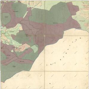 Přehledová mapa velkostatku Tachov