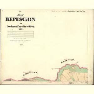 Repeschin - c6693-1-001 - Kaiserpflichtexemplar der Landkarten des stabilen Katasters