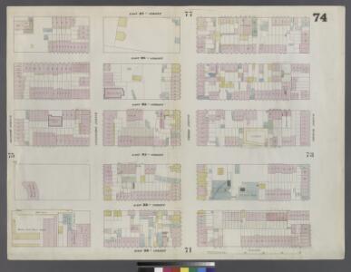 Plate 74: Map bounded by East 37th Street, Second Avenue, East 32nd Street, Fourth Avenue