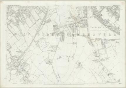 London (First Editions c1850s) LXXVII (includes: Camberwell) - 25 Inch Map