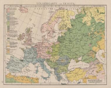 Völkerkarte von Europa