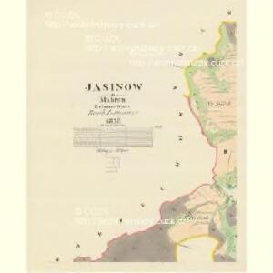 Jasinow - m1051-1-002 - Kaiserpflichtexemplar der Landkarten des stabilen Katasters
